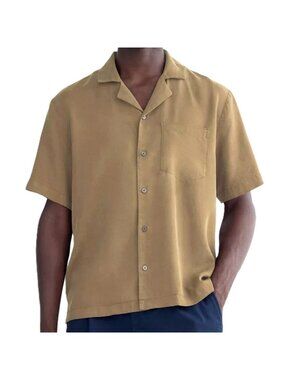 Everlane Men's The Resort Shirt in Butterlite Tiger's Eye Size Extra Small NWT